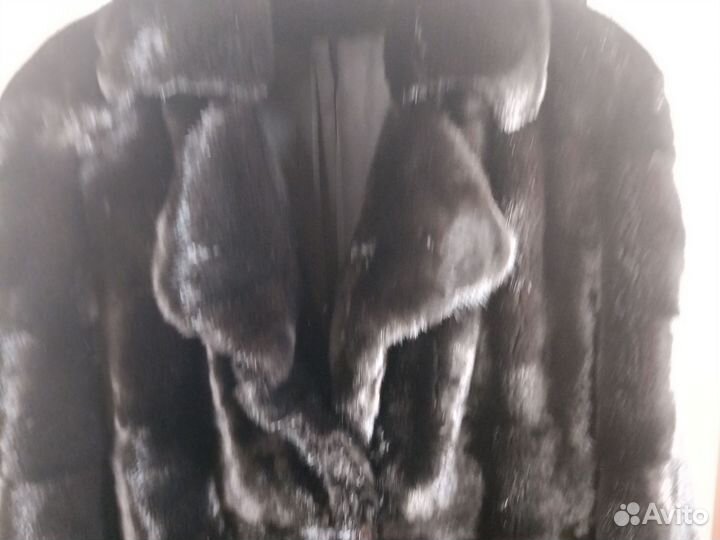 Шуба норковая 46 48 бу черная