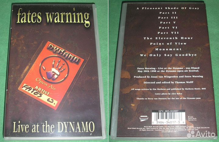 Rush, Dream Theater, Fates Warning на VHS