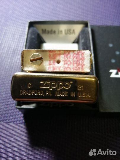 Зажигалка Zippo 204 Brass