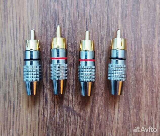Аудио коннекторы RCA,бананы, лопатки и т.д. Новые