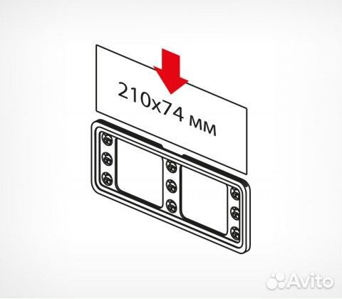 Рамка техно мини 1/4 А4 TM 1/4 А4 пластик красная