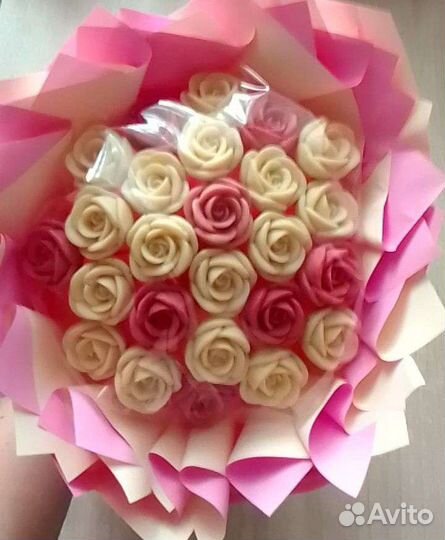 Вкусный букет шоколадные розы день рождения