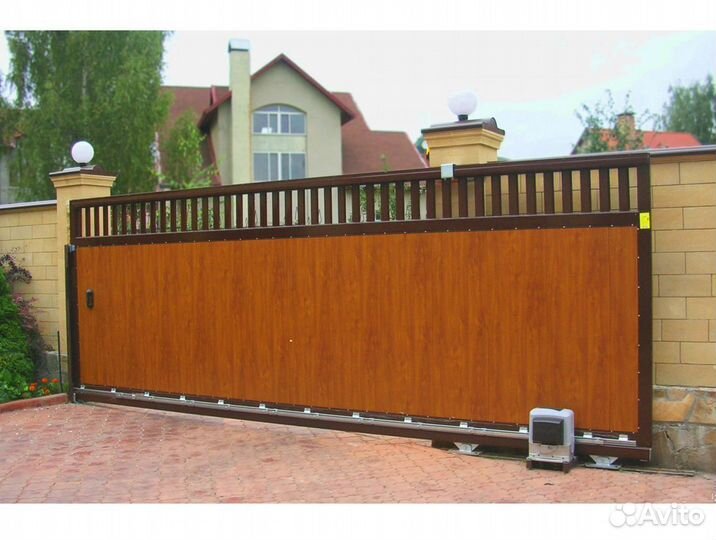 Откатные ворота под ключ с установкой