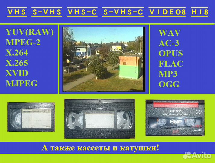 Оцифровка аудио/видео кассет