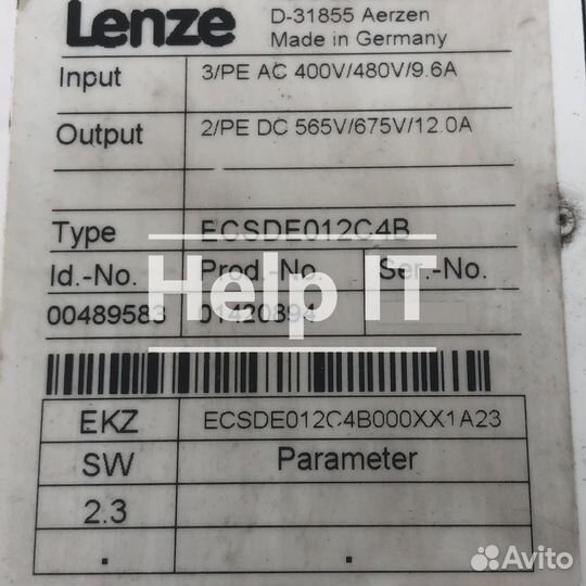 Сервопривод Lenze ecsde012C4B