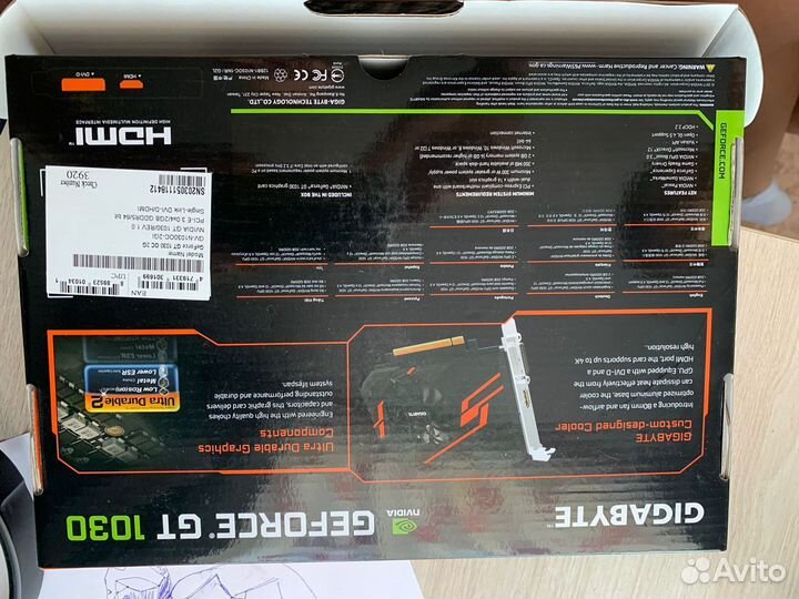 Видеокарта GTX 1030, 2 GB Oc