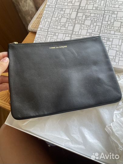 Кожаный клатч Comme de garçons