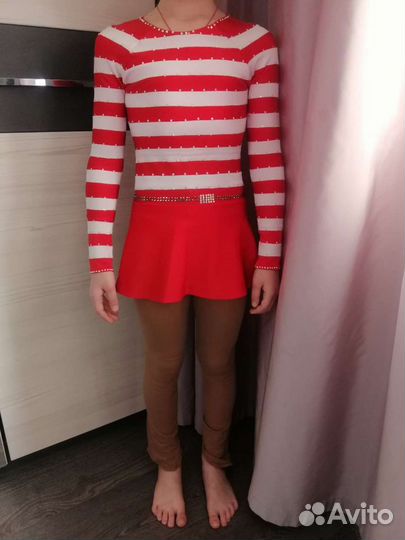 Платье для фигурного катания 128-134 ручная работа