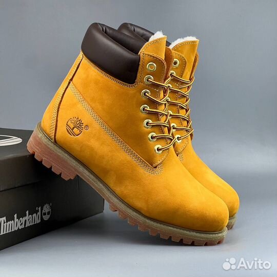 Зимние timberland с мехом