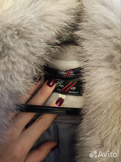 Пальто зима 44 размер (серый) женское