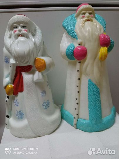 Деды Морозы, снегурочки,вертушка для елки СССР