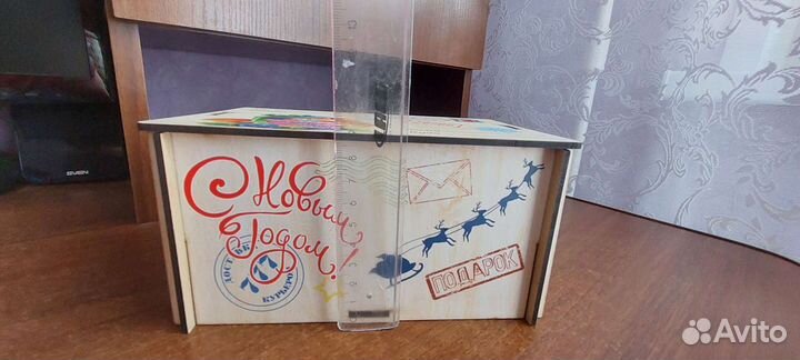 Коробка подарочная деревянная