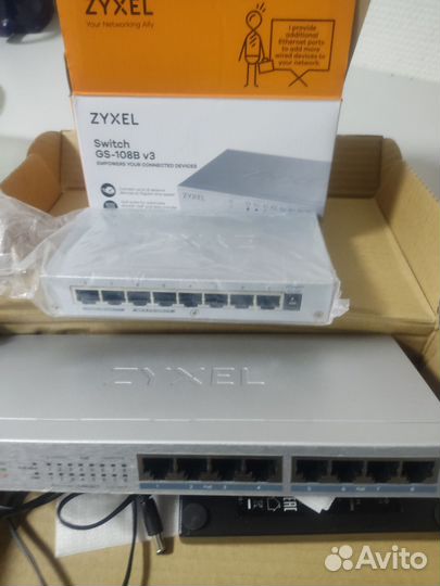 Коммутатор 8 poe+ zyxel gs1008hp