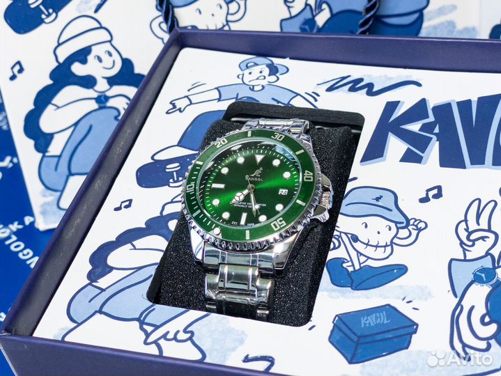 Часы мужские Kangol Watch KX819 Green оригинал