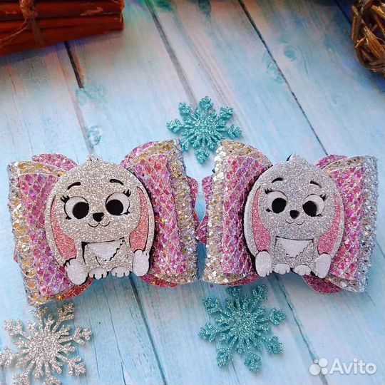 Бантики для волос. Резиночки ручной работы