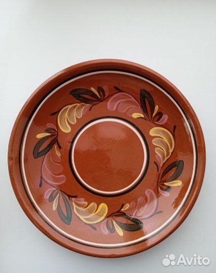 Блюдо-тарелка СССР 27 см. Гжель