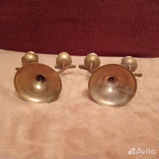 Подсвечники латунные
