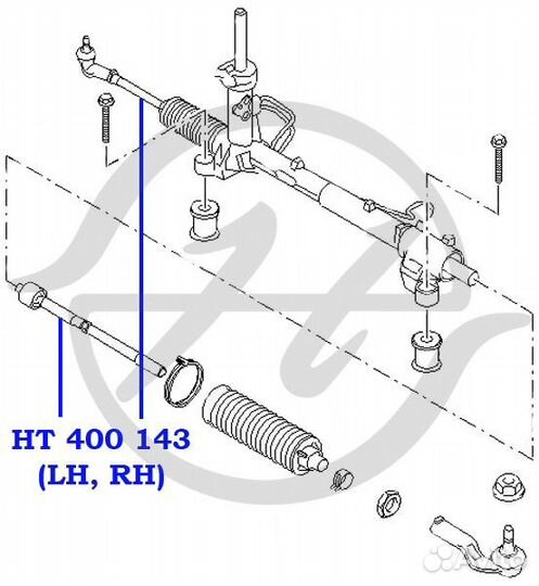 Тяга рулевая прав / лев