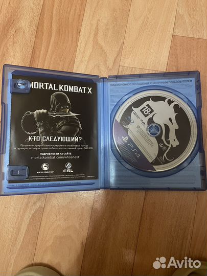 Диск ps4 mortal kombat X