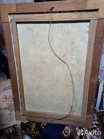 Картина маслом на холсте старинная