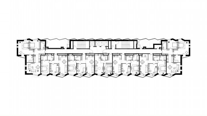 2-к. апартаменты, 67 м², 15/24 эт.