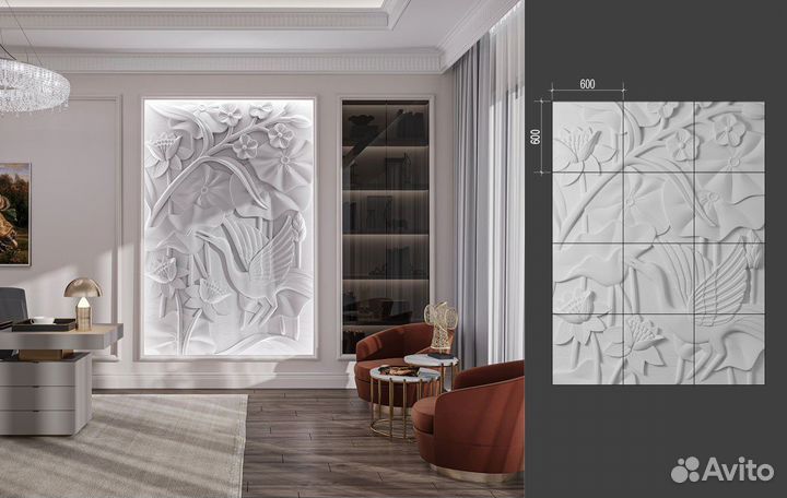 Гипсовый барельеф