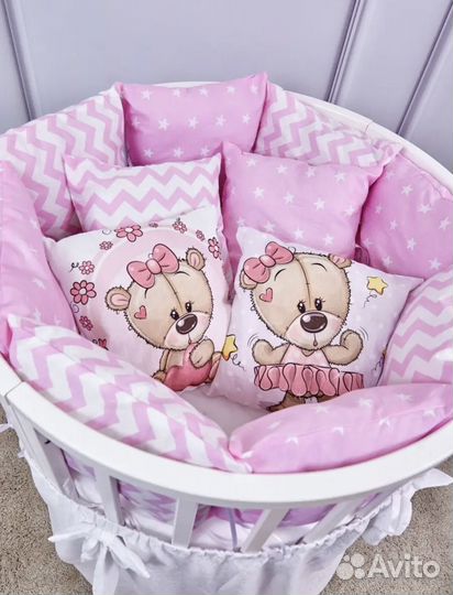 Новые бортики + одеяло для новорожденных