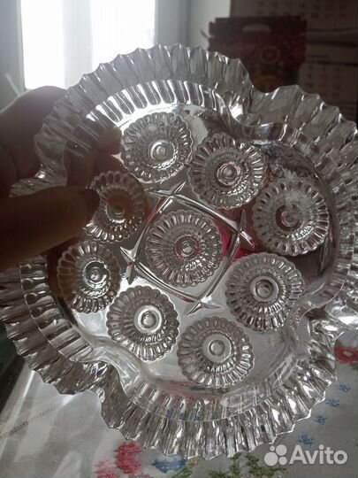 Ваза для фруктов на ножке СССР