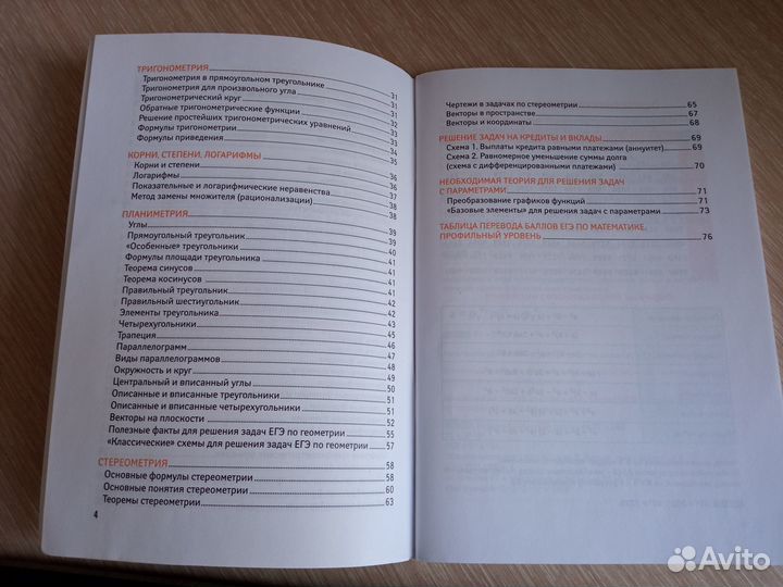 Справочник для подготовки к егэ по математике