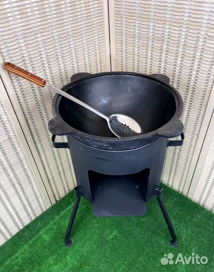 Казан 8 литров с печкой