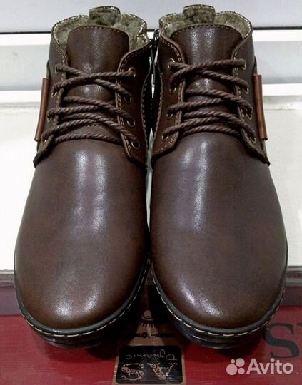 Ботинки кожа\мех муж.
