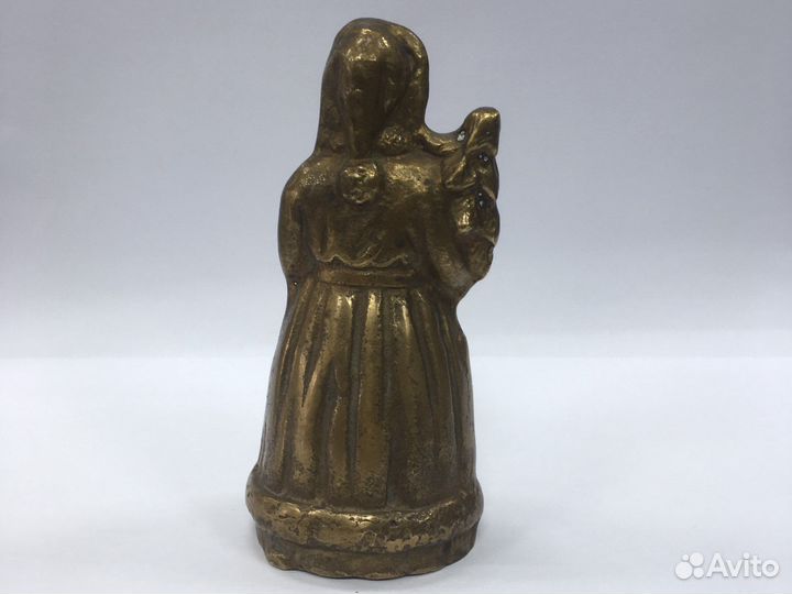Старинная бронзовая Статуэтка Дед Мороз