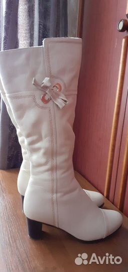 Сапоги кожаные