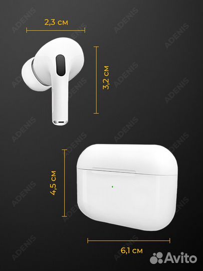 Наушники Airpods PRO premium чип airoha копия