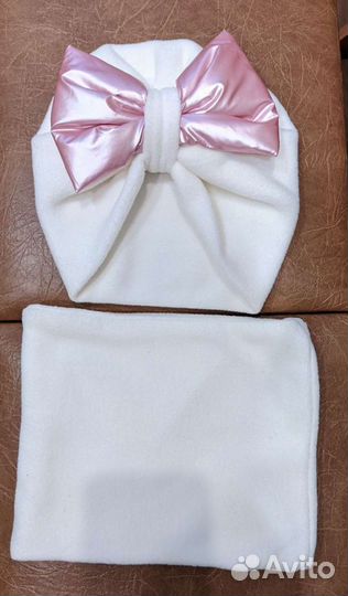 Шапочка и снуд для девочки