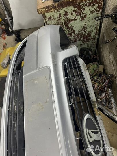 Передний бампер на приору седан