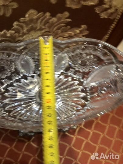 Ваза хрусталь серебро СССР