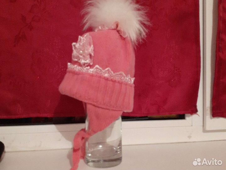 Шапка зимняя для девочки 50 52