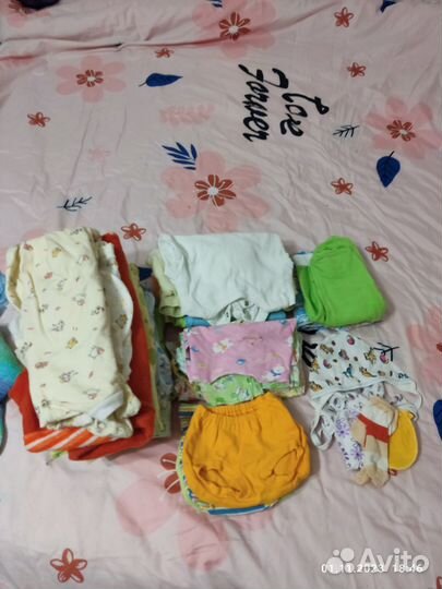 Одежда для девочки пакетом 0-3 месяца