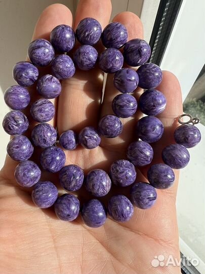 Бусы из чароита экстра шарики