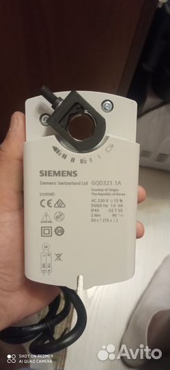 Привод воздушной заслонки Siemens GQD321. 1A