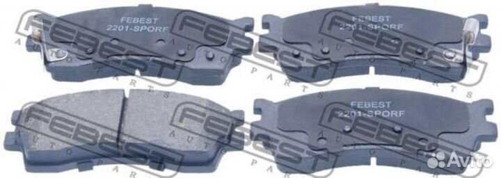 Febest 2201sporf колодки тормозные передние