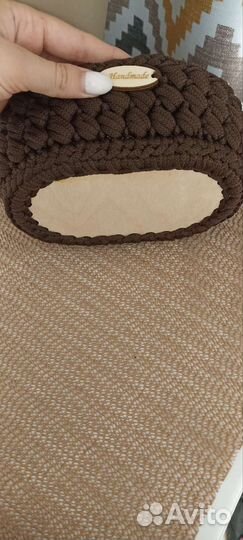 Вязаные корзинки