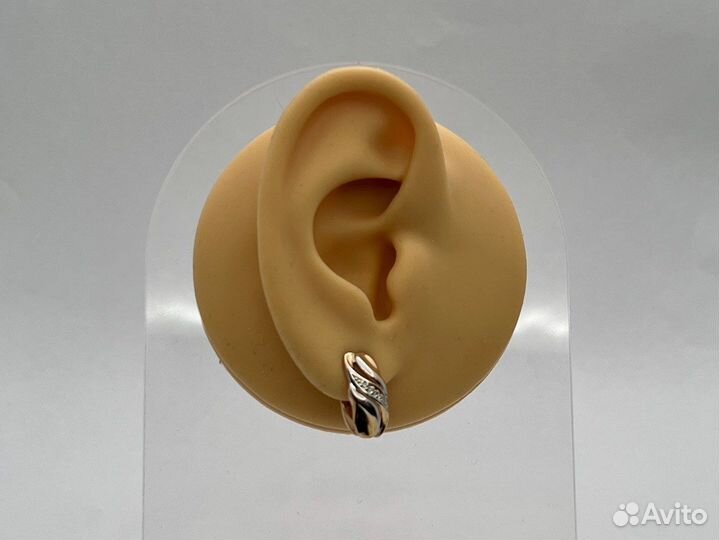 Золотые серьги 585 пробы