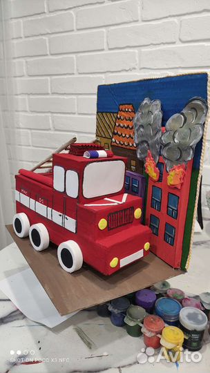 Макет. Пожарная машина