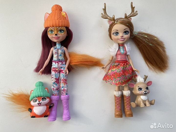 Enchantimals куклы лиса и северный олень