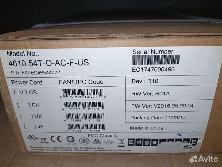 Коммутатор Edge Core 4610-54T-O-AC-F-US