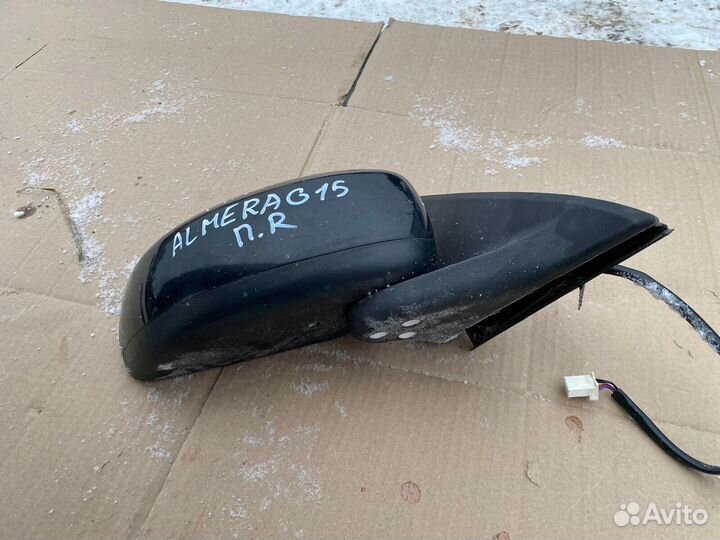 Правое зеркало Nissan Almera G15