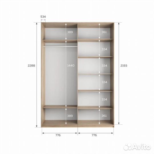 Шкаф купе со стеклом