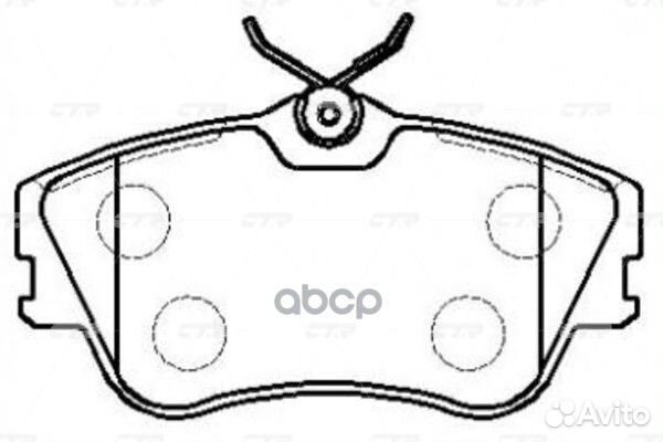 Колодки тормозные дисковые (старый арт. ckvw-18